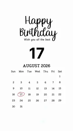 BDAY SON 17 AUGUST