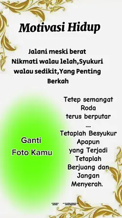 Motivasi hidup 