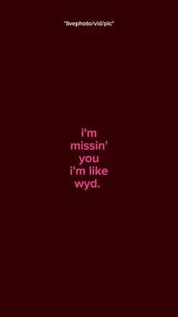 I'm missing you