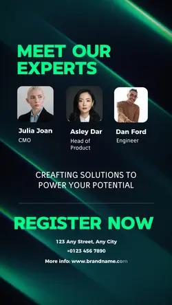 Modern gradient color style Business & corporate invitation ads