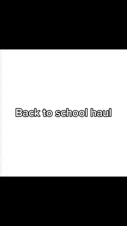 Back to school haul