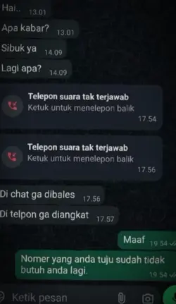 telepon tak terjawab