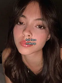 bare face and makeup