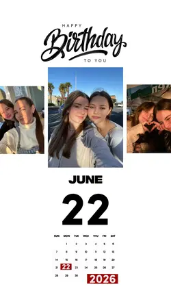 BIRTHDAY 22 JUNE