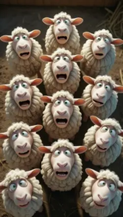 Funny sheep