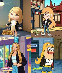 4 Chibi cartoon AI