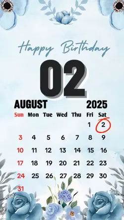 birthday 02 August