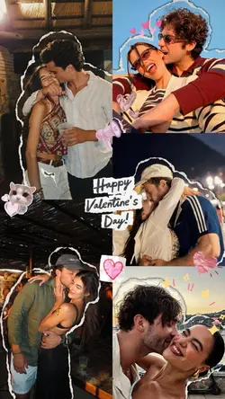 valentines collage