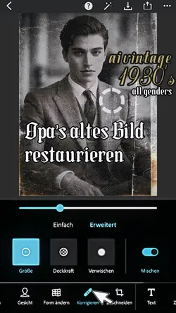 VINTAGE RETUSCHE AI