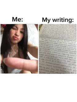 me & my writing 