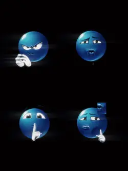 Blue Emoji Trend 3:4