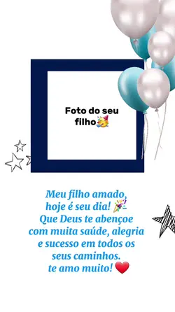 parabéns filho 