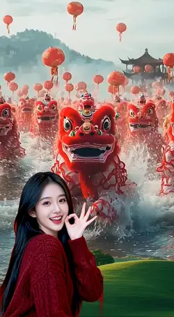 Lion dance