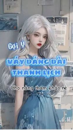 Mẫu váy dáng dài