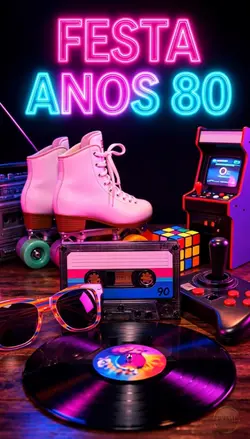 Convite anos 80