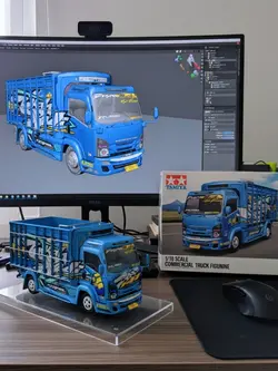 miniatur truk oleng