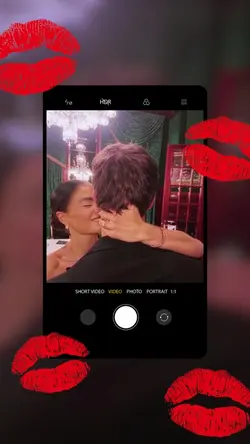 Couples kiss