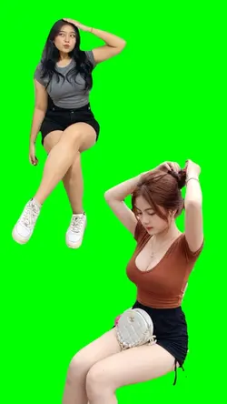 Mentahan cewe duduk