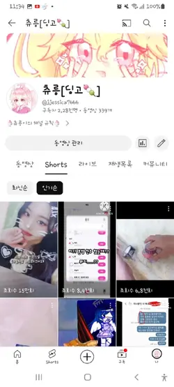 사진 2장 반전 템블릿