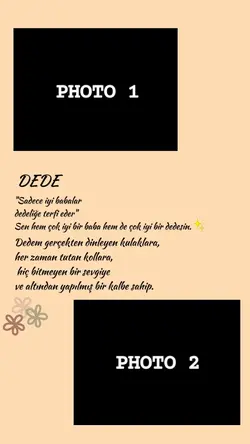 Dede İçin Şablon 