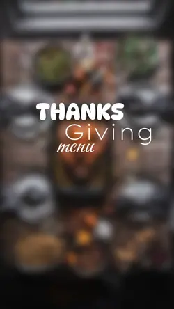 thanks giving menu