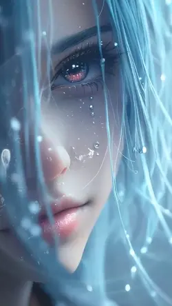 Water&glitter effect