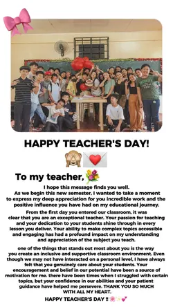 Happy teacher's day