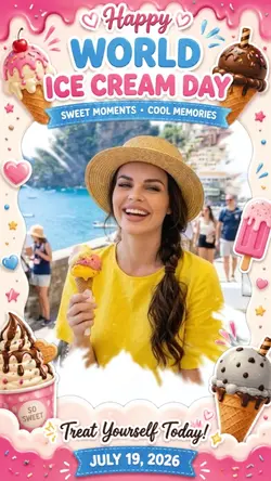 Happy ice cream day
