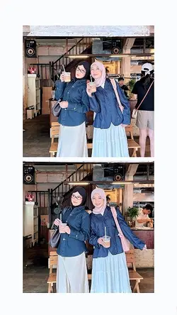 With Bestie