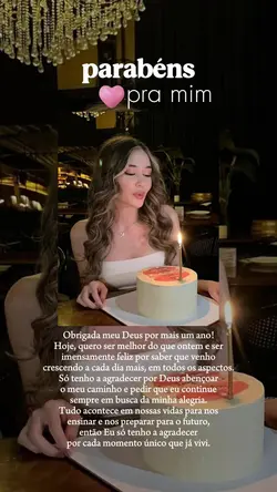 parabéns pra mim