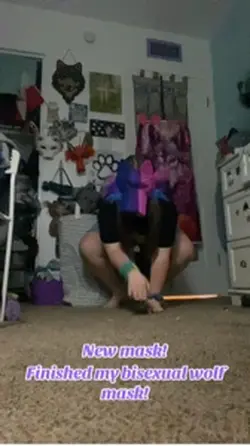 New bi wolf mask