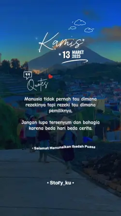 Kamis 13 Maret