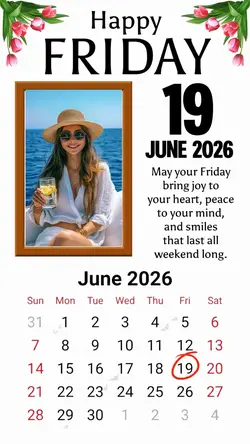 FRIDAY 19 june 2026