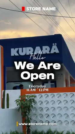 WE ARE OPEN