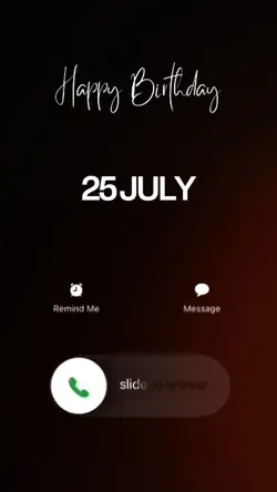Birthday 25 July 