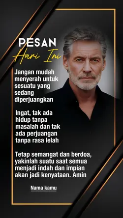 Pesan hari ini