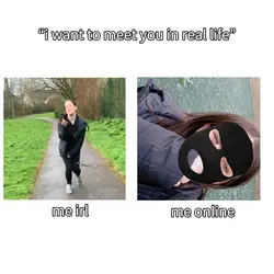 real vs online