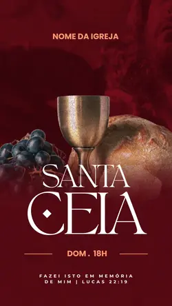 Culto de santa ceia 