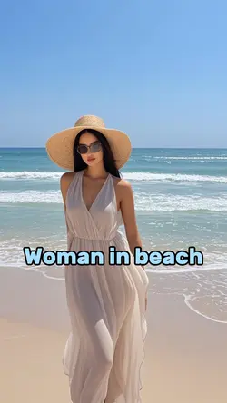 Woman in beach