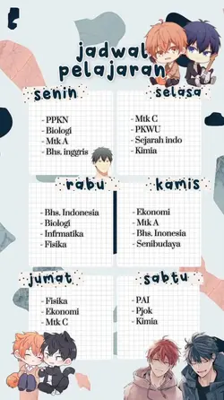 Jadwal Pelajaran