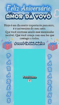 Parabéns meu neto