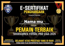 Sertifikat Futsal