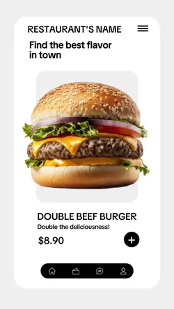 hamburger ui