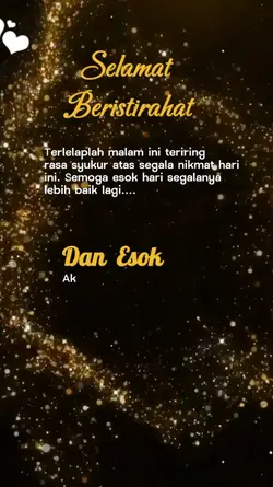 Selamat beristirahat