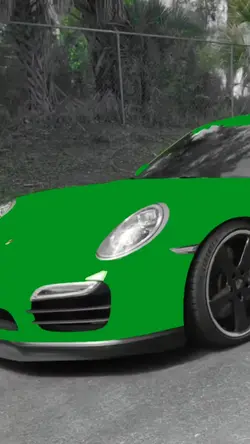 porsche Green screen