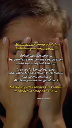 mengikhlaskan mu 