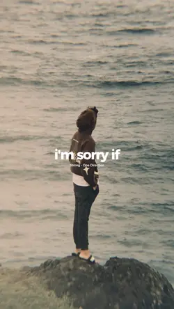 i'm sorry if i say