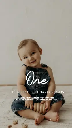 First birthday 