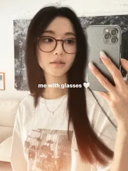 me with glasses?
