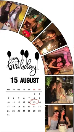 Birthday 15 August